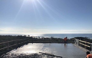 Freshly poured class 1 slab