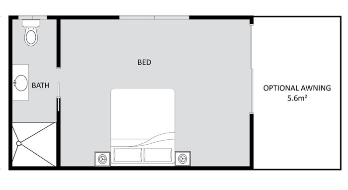 THE BUTTON BUSH Floor Plan - Sunshine Coast Studios THE BUTTON BUSH Floor Plan - Sunshine Coast Studios