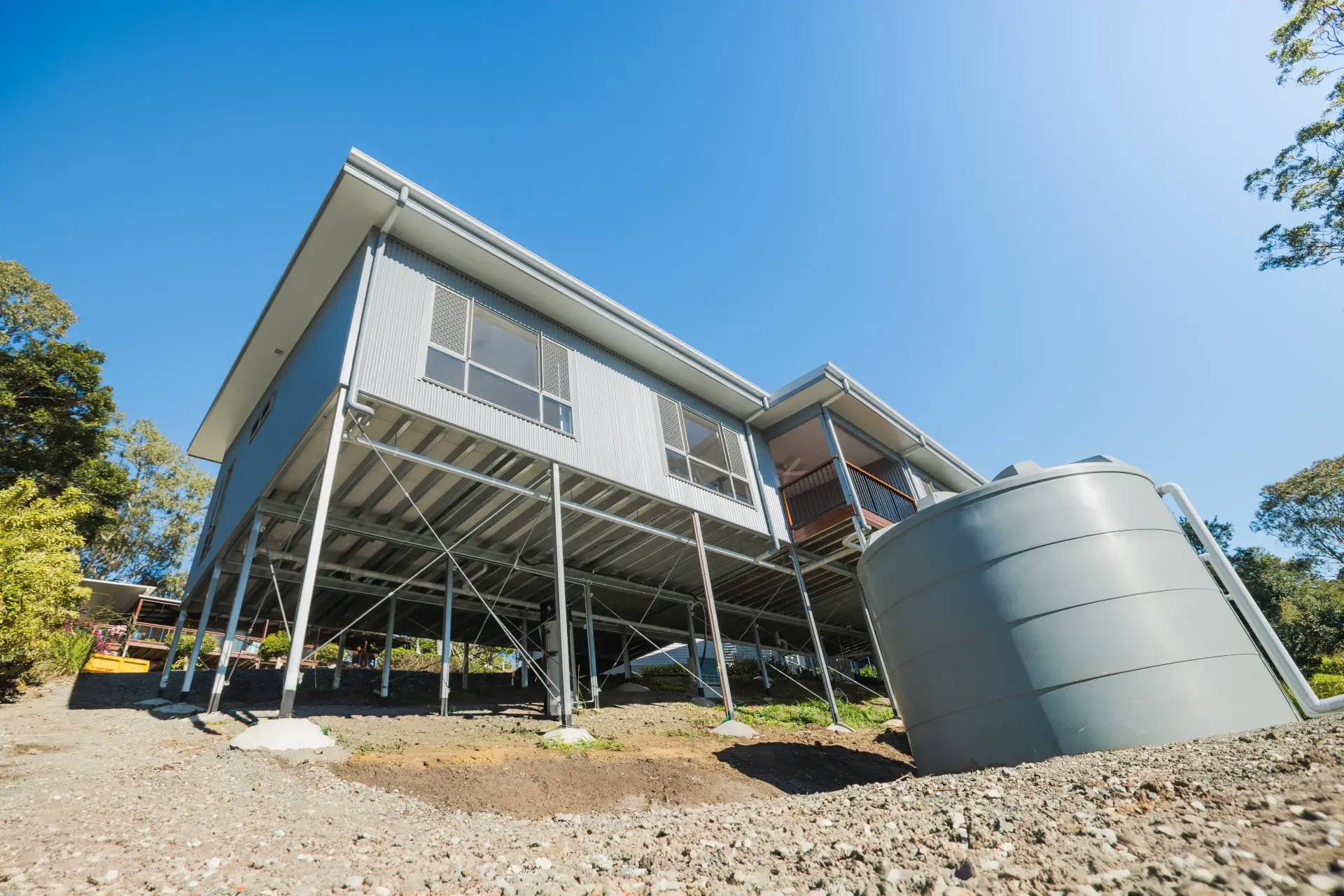 Sunshine Coast Home Under Construction The Shed House home under construction showing the structure and building progress